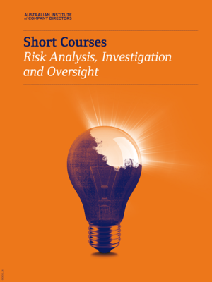cover image of SC: Risk Analysis, Investigation and Oversight